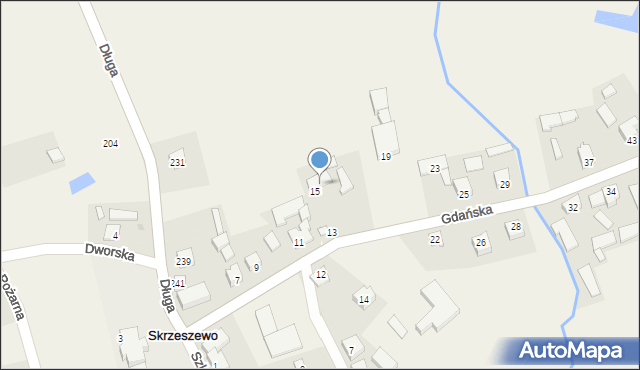 Skrzeszewo, Skrzeszewo, 75, mapa Skrzeszewo