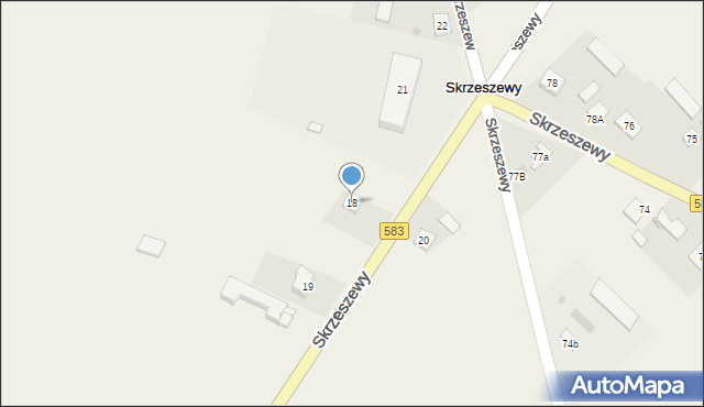 Skrzeszewy, Skrzeszewy, 18, mapa Skrzeszewy