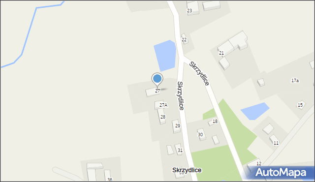 Skrzydlice, Skrzydlice, 27, mapa Skrzydlice