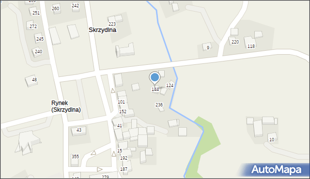 Skrzydlna, Skrzydlna, 144, mapa Skrzydlna