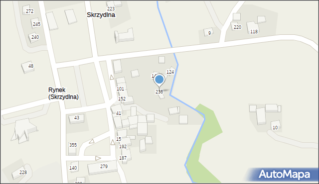 Skrzydlna, Skrzydlna, 236, mapa Skrzydlna