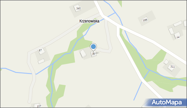 Skrzydlna, Skrzydlna, 30, mapa Skrzydlna