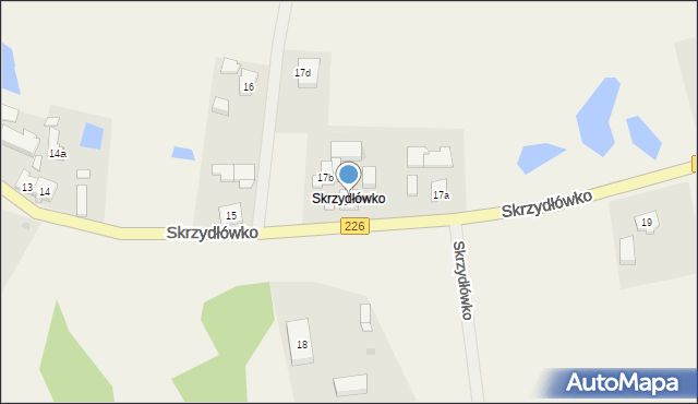 Skrzydłowo, Skrzydłówko, 17, mapa Skrzydłowo