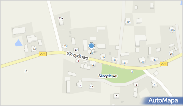 Skrzydłowo, Skrzydłowo, 41, mapa Skrzydłowo