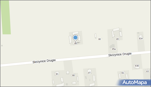Skrzynice Drugie, Skrzynice Drugie, 89, mapa Skrzynice Drugie