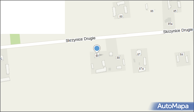 Skrzynice Drugie, Skrzynice Drugie, 90, mapa Skrzynice Drugie