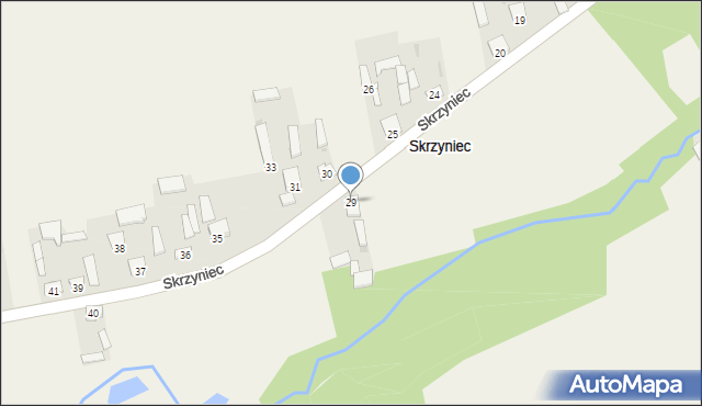 Skrzyniec, Skrzyniec, 29, mapa Skrzyniec