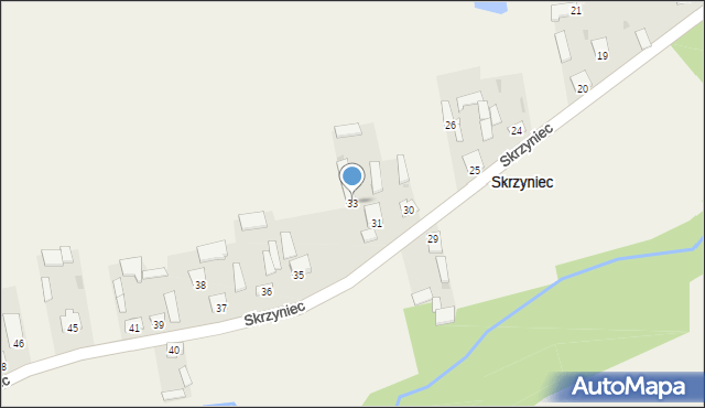 Skrzyniec, Skrzyniec, 33, mapa Skrzyniec