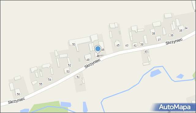 Skrzyniec, Skrzyniec, 48, mapa Skrzyniec
