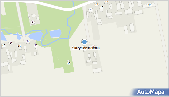 Skrzyniec-Kolonia, Skrzyniec-Kolonia, 32, mapa Skrzyniec-Kolonia