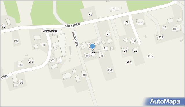 Skrzynka, Skrzynka, 137, mapa Skrzynka