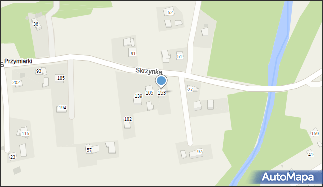 Skrzynka, Skrzynka, 153, mapa Skrzynka