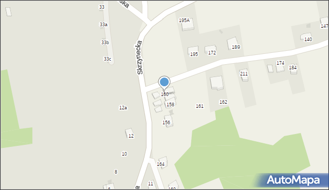 Skrzynka, Skrzynka, 160, mapa Skrzynka