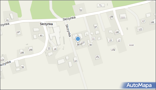 Skrzynka, Skrzynka, 35, mapa Skrzynka