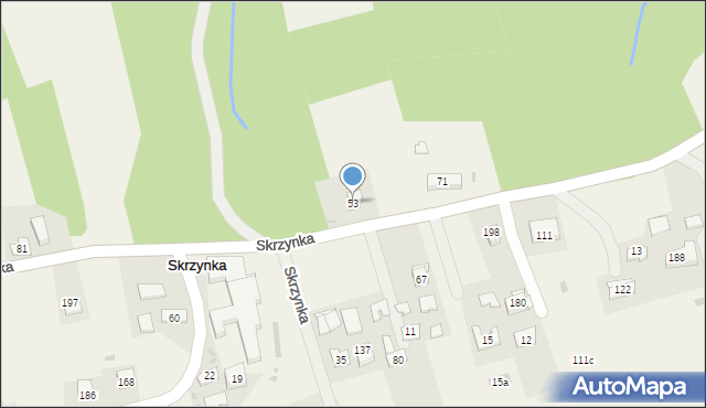 Skrzynka, Skrzynka, 53, mapa Skrzynka