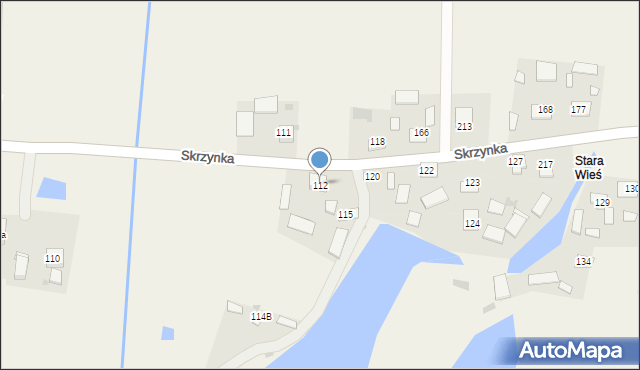 Skrzynka, Skrzynka, 112, mapa Skrzynka