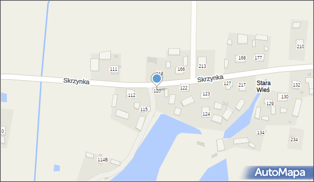 Skrzynka, Skrzynka, 120, mapa Skrzynka