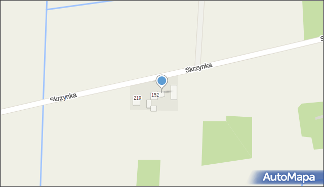 Skrzynka, Skrzynka, 153, mapa Skrzynka