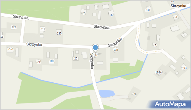 Skrzynka, Skrzynka, 197, mapa Skrzynka