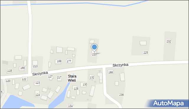 Skrzynka, Skrzynka, 210, mapa Skrzynka