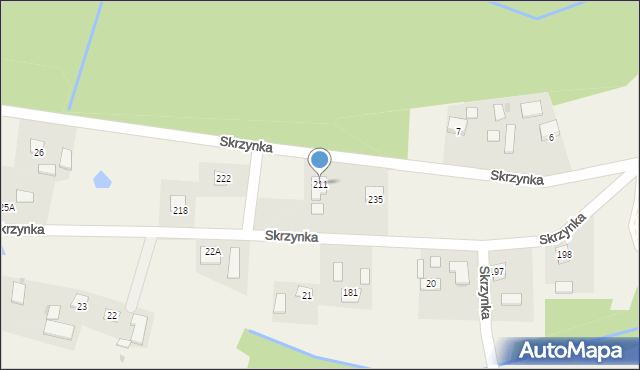 Skrzynka, Skrzynka, 211, mapa Skrzynka