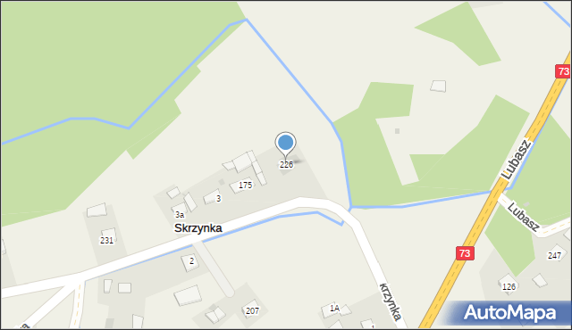 Skrzynka, Skrzynka, 226, mapa Skrzynka