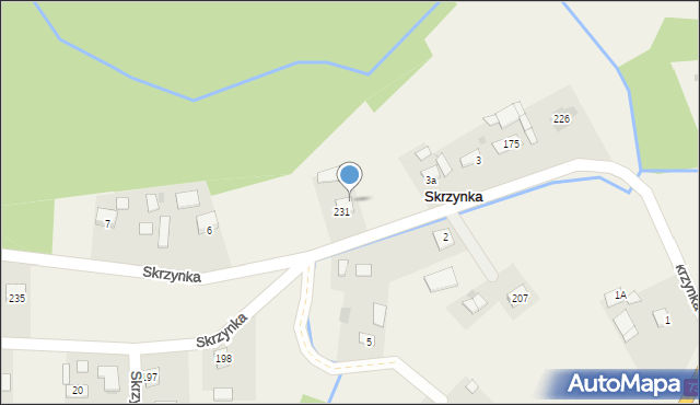 Skrzynka, Skrzynka, 4, mapa Skrzynka