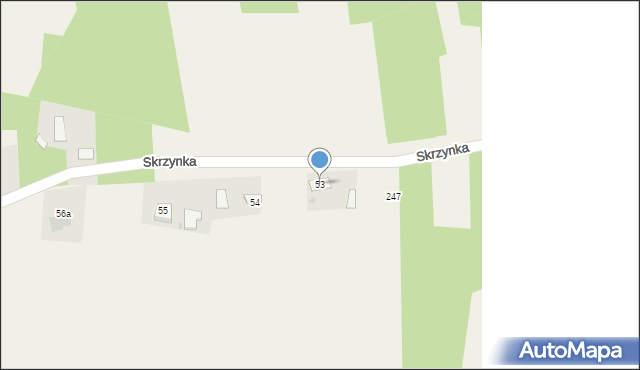 Skrzynka, Skrzynka, 53, mapa Skrzynka