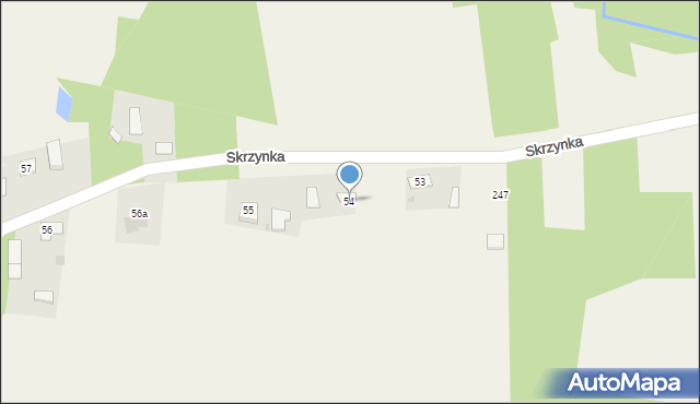 Skrzynka, Skrzynka, 54, mapa Skrzynka