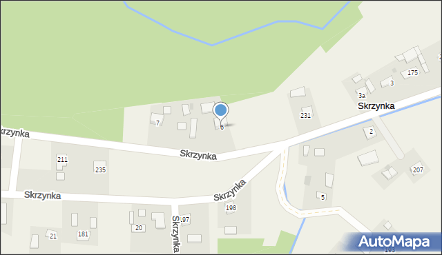 Skrzynka, Skrzynka, 6, mapa Skrzynka