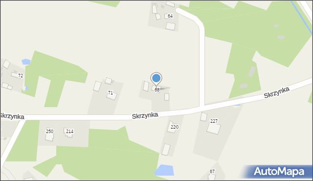 Skrzynka, Skrzynka, 68, mapa Skrzynka