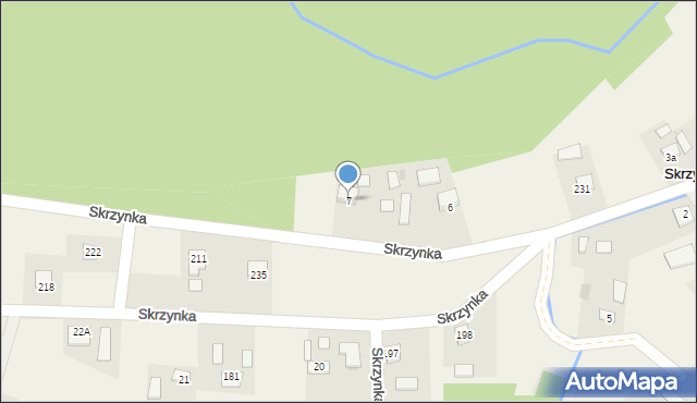 Skrzynka, Skrzynka, 7, mapa Skrzynka