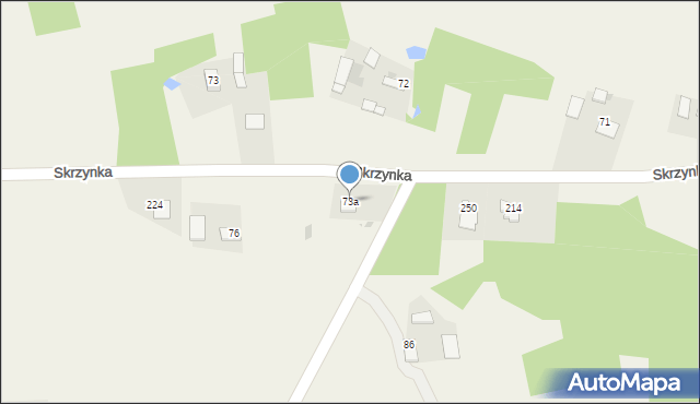 Skrzynka, Skrzynka, 73a, mapa Skrzynka