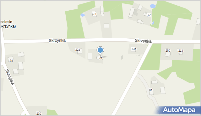 Skrzynka, Skrzynka, 76, mapa Skrzynka