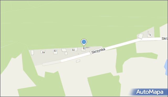 Skrzynka, Skrzynka, 81, mapa Skrzynka