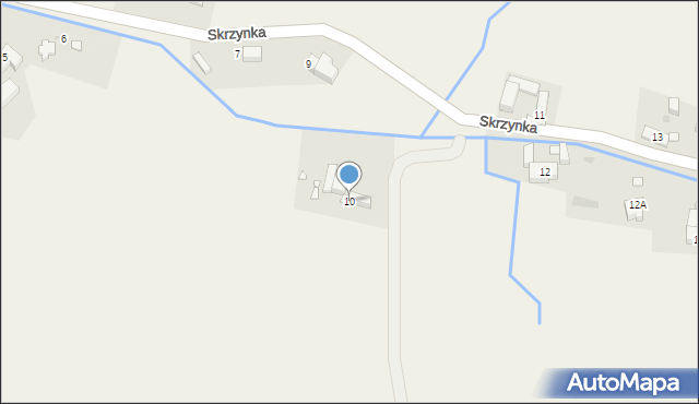 Skrzynka, Skrzynka, 10, mapa Skrzynka