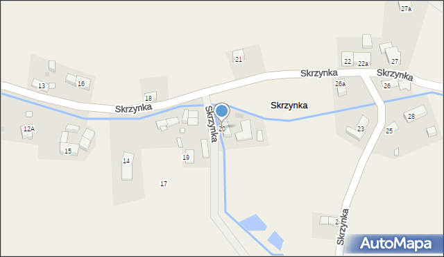 Skrzynka, Skrzynka, 20, mapa Skrzynka