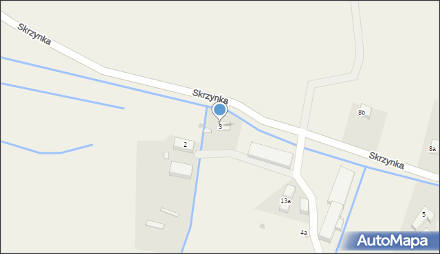 Skrzynka, Skrzynka, 3, mapa Skrzynka