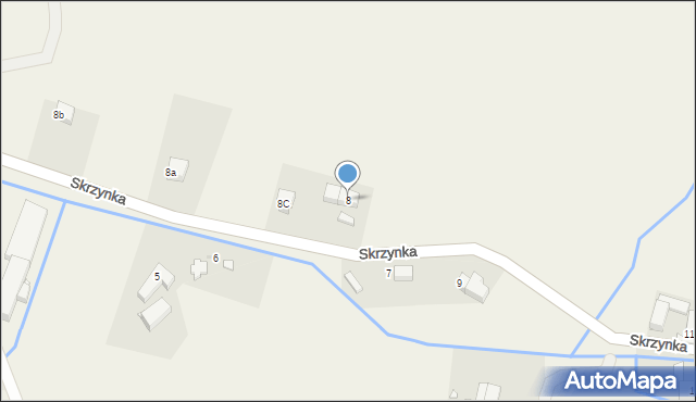 Skrzynka, Skrzynka, 8, mapa Skrzynka