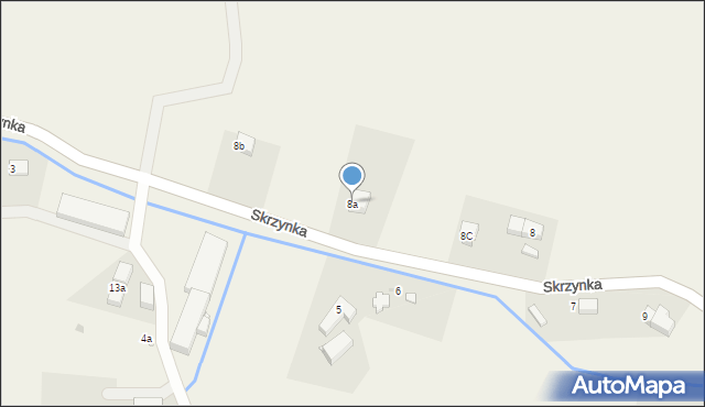 Skrzynka, Skrzynka, 8a, mapa Skrzynka