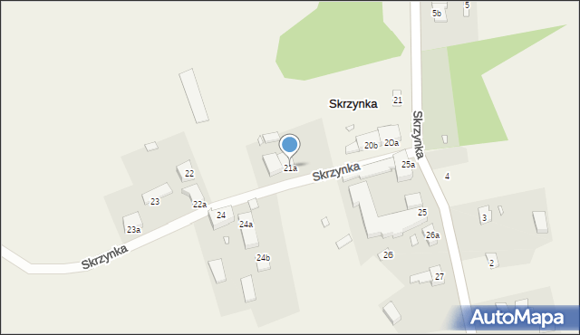 Skrzynka, Skrzynka, 21a, mapa Skrzynka