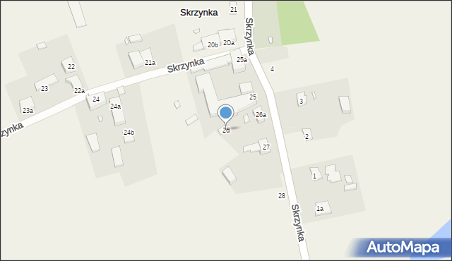 Skrzynka, Skrzynka, 26, mapa Skrzynka