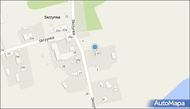 Skrzynka, Skrzynka, 3, mapa Skrzynka