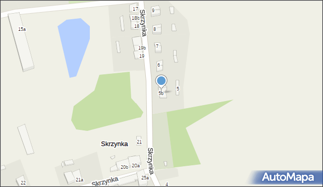 Skrzynka, Skrzynka, 5b, mapa Skrzynka