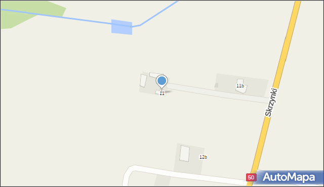 Skrzynki, Skrzynki, 11, mapa Skrzynki