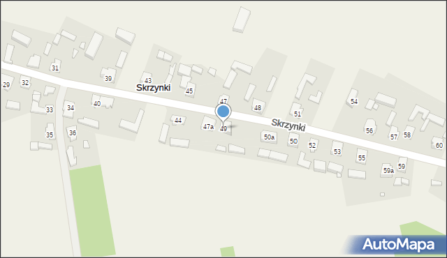 Skrzynki, Skrzynki, 49, mapa Skrzynki