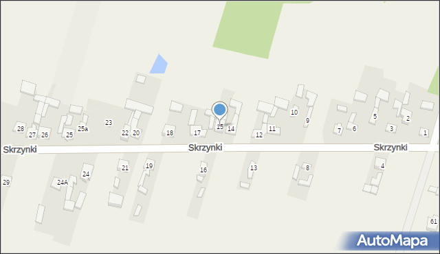 Skrzynki, Skrzynki, 15, mapa Skrzynki