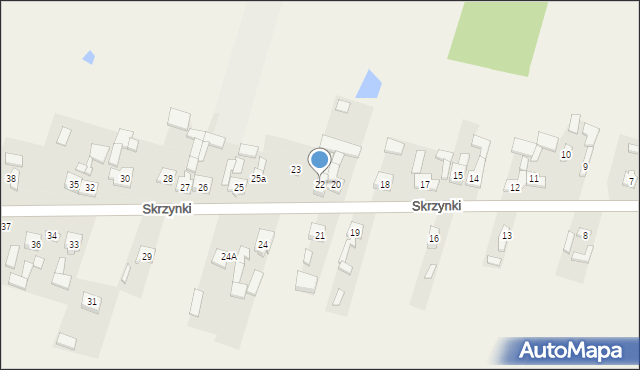 Skrzynki, Skrzynki, 22, mapa Skrzynki