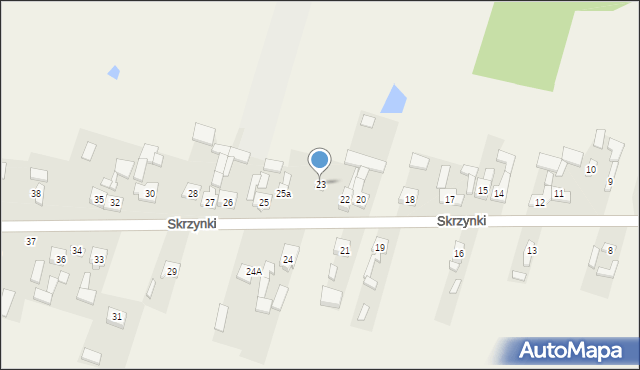 Skrzynki, Skrzynki, 23, mapa Skrzynki