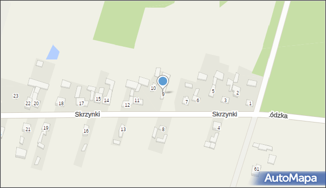 Skrzynki, Skrzynki, 9, mapa Skrzynki